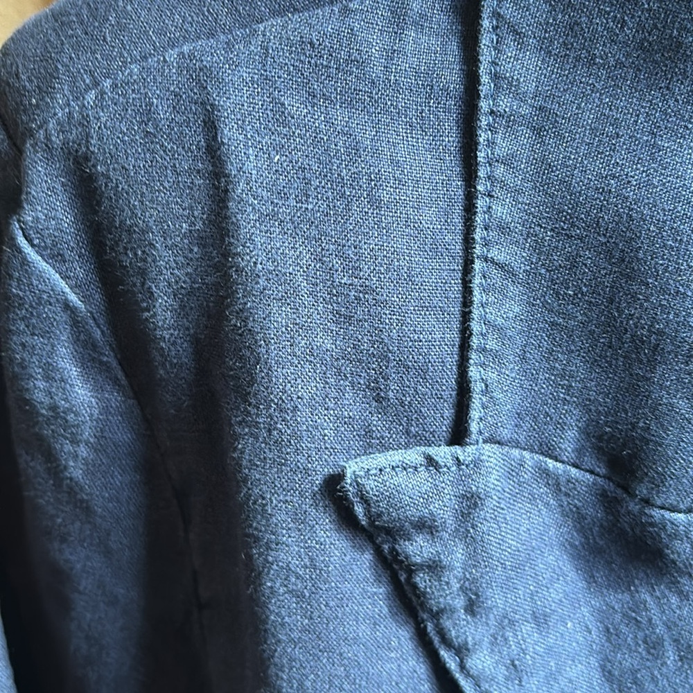 L'AGENCE Navy Blazer with Gold Buttons - Picture 4 of 5